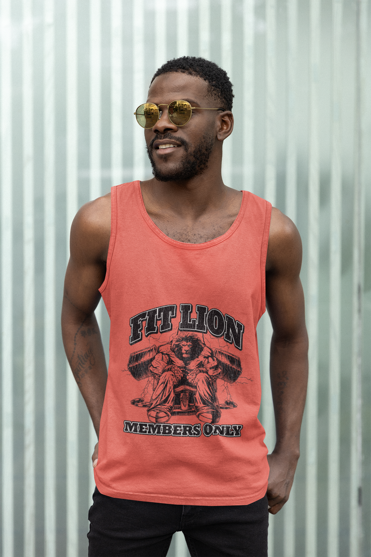 Fit Lion Member's Only Men’s premium tank top