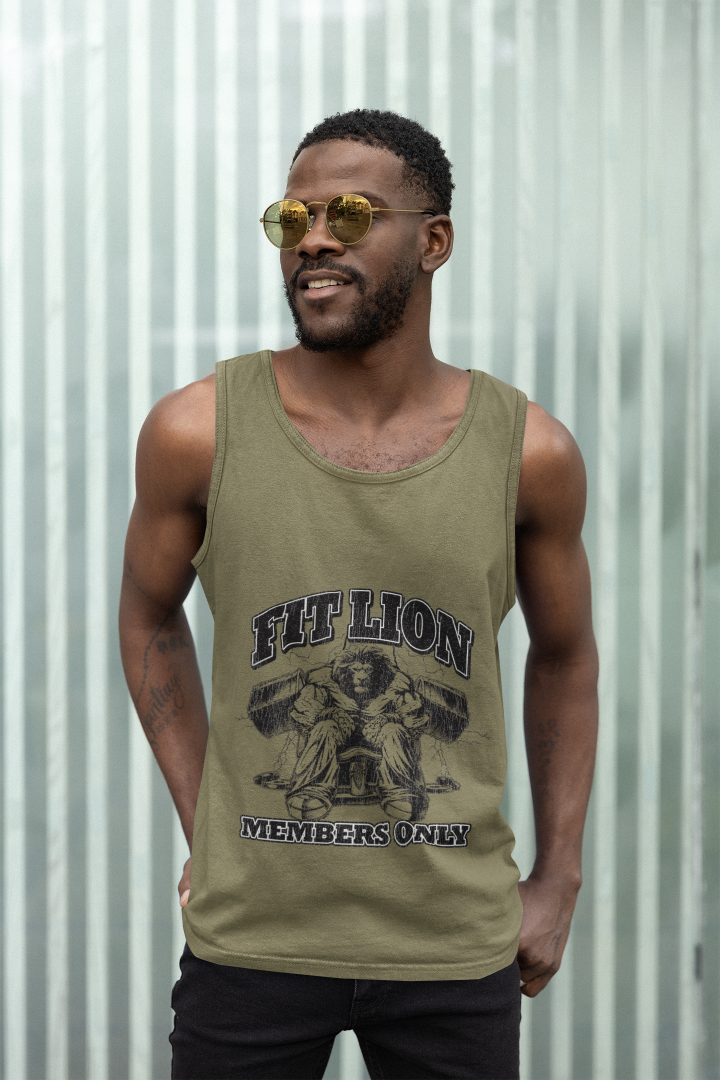 Fit Lion Member's Only Men’s premium tank top