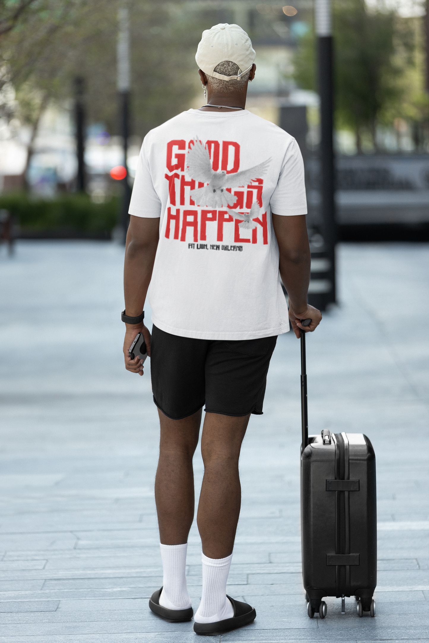 Good Things Happen: Men’s premium heavyweight tee