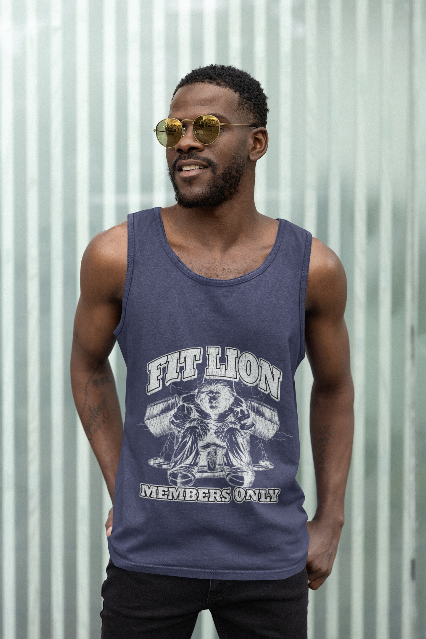 Fit Lion Member's Only Men’s premium tank top