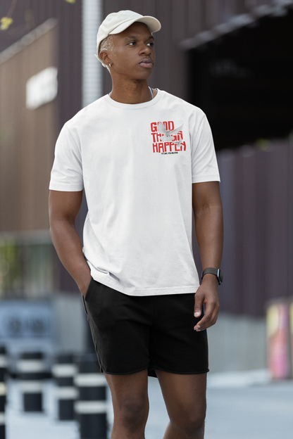 Good Things Happen: Men’s premium heavyweight tee