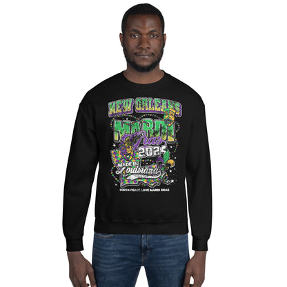 The Best Mardi Gras Crewneck