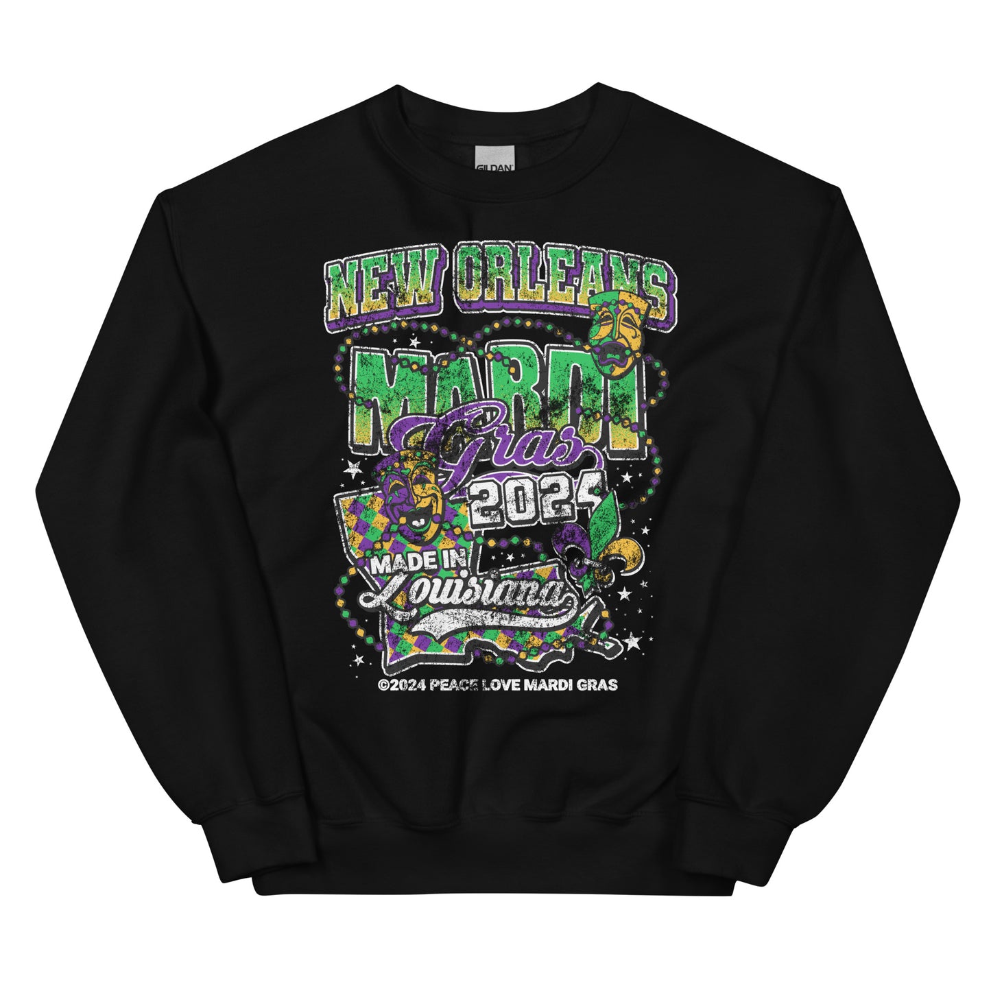 The Best Mardi Gras Crewneck