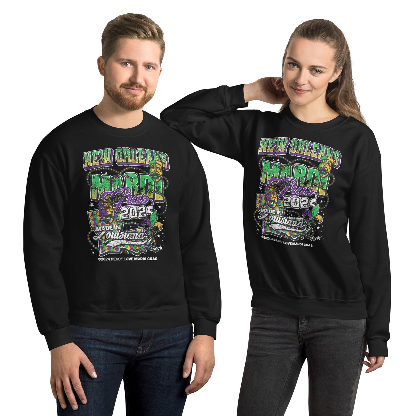 The Best Mardi Gras Crewneck