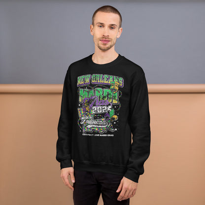 The Best Mardi Gras Crewneck