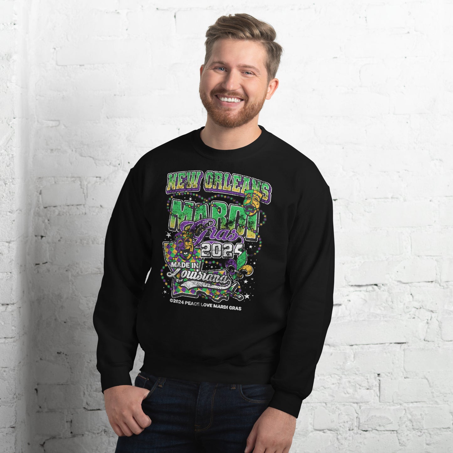 The Best Mardi Gras Crewneck