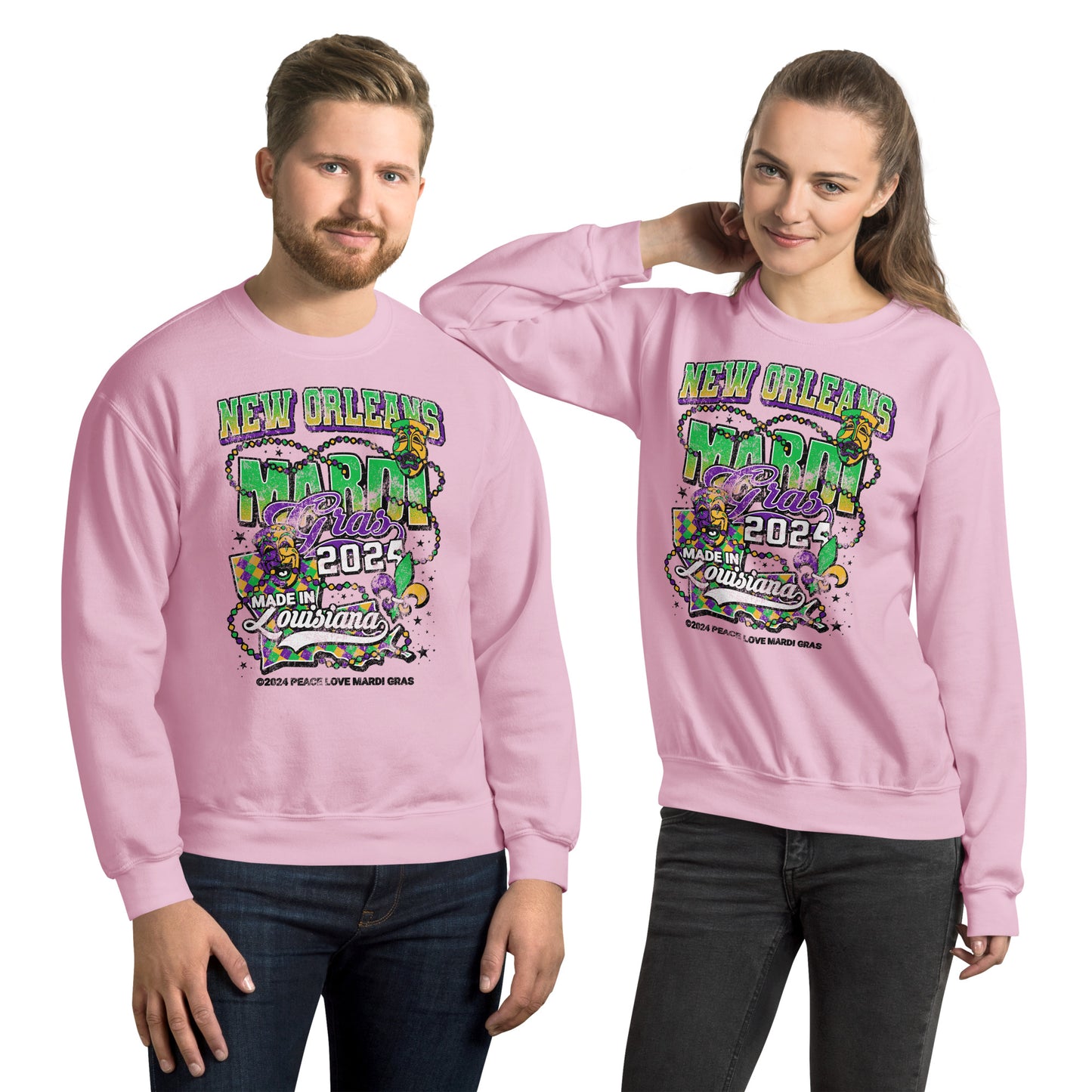 The Best Mardi Gras Crewneck