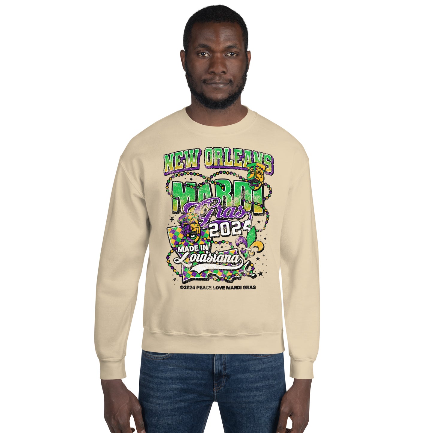 The Best Mardi Gras Crewneck