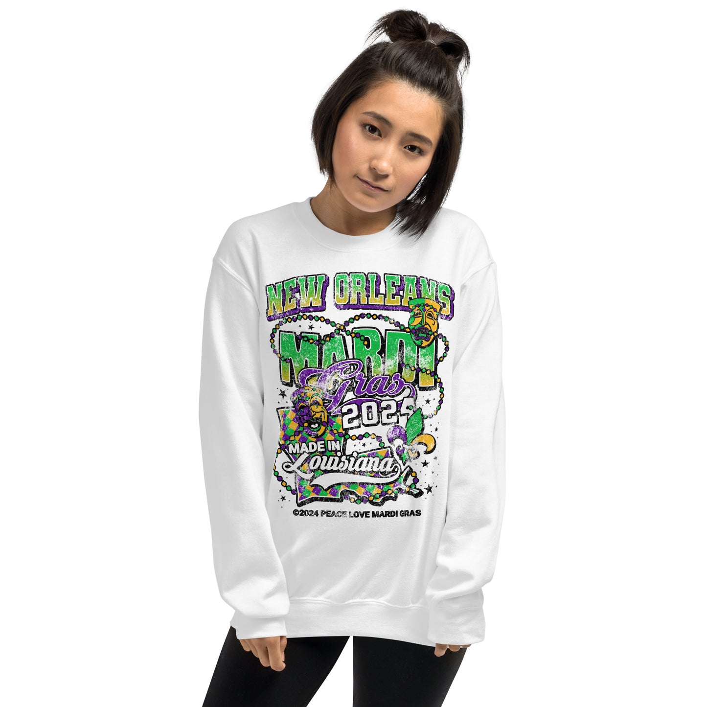 The Best Mardi Gras Crewneck