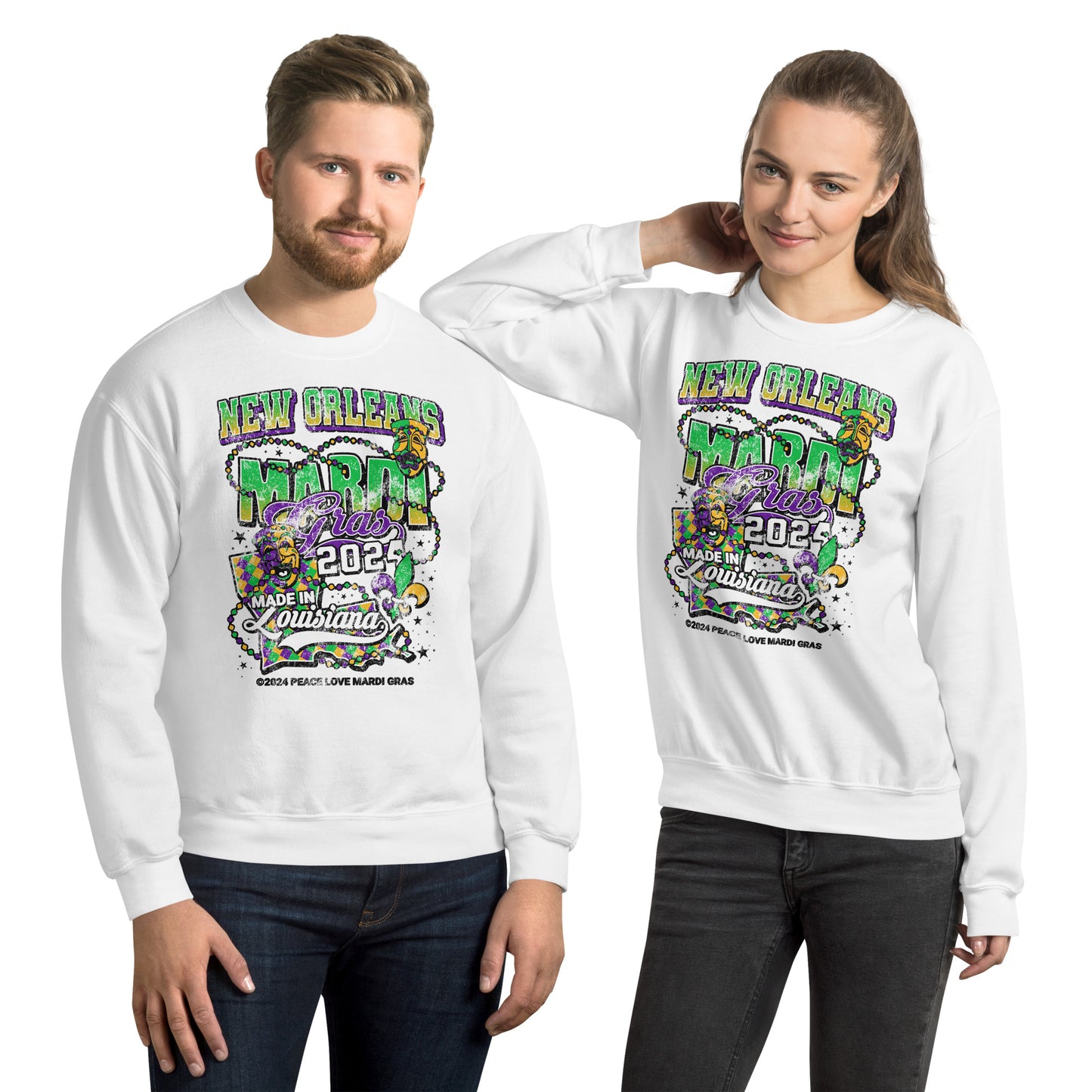 The Best Mardi Gras Crewneck