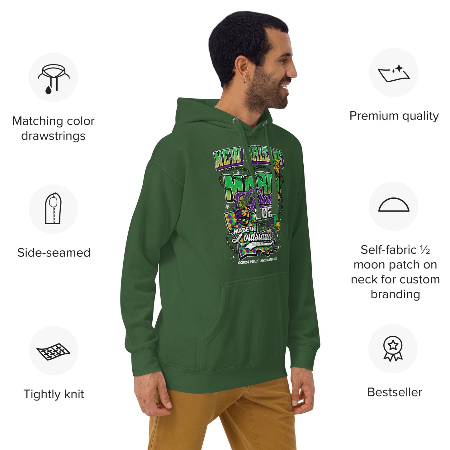 The Best Mardi Gras Hoodie