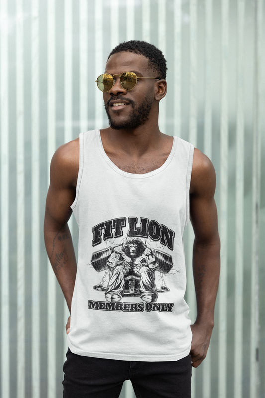 Fit Lion Member's Only Men’s premium tank top