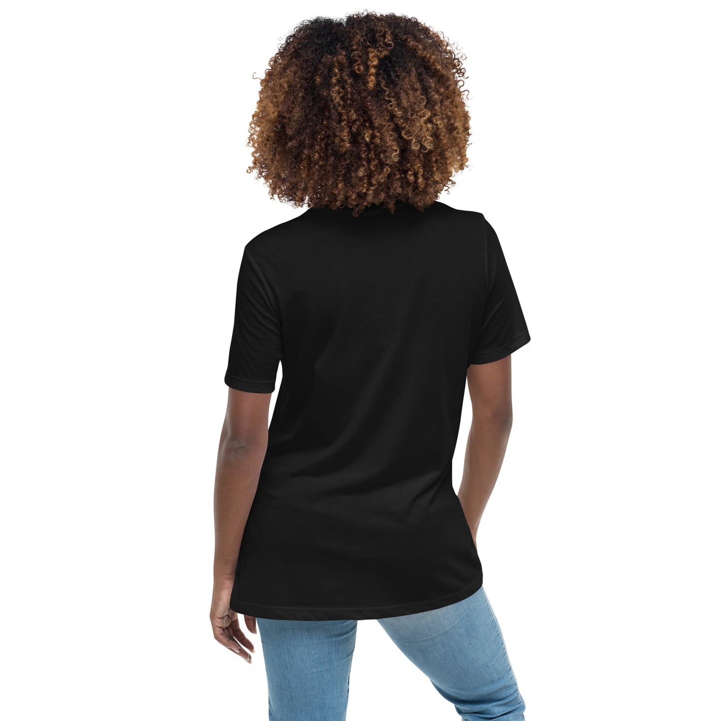 The GOAT Jordan: Women's Relaxed T-Shirt in Black